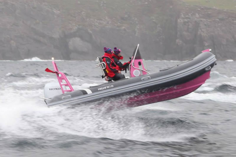 Ocean Master 500 Pink Partner с Honda BF75 за Обиколката на Ирландия 2013